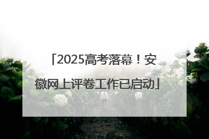 2025高考落幕！安徽网上评卷工作已启动