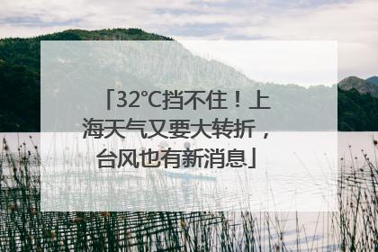 32℃挡不住！上海天气又要大转折，台风也有新消息