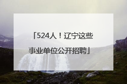 524人！辽宁这些事业单位公开招聘