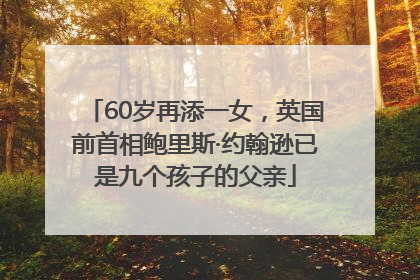 60岁再添一女，英国前首相鲍里斯·约翰逊已是九个孩子的父亲