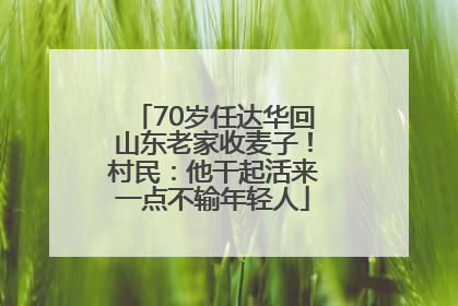 70岁任达华回山东老家收麦子！村民：他干起活来一点不输年轻人