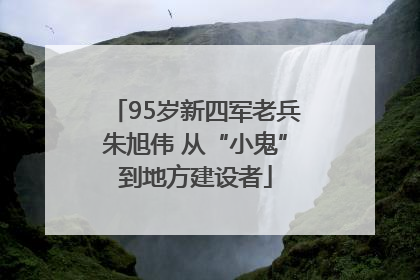 95岁新四军老兵朱旭伟 从“小鬼”到地方建设者