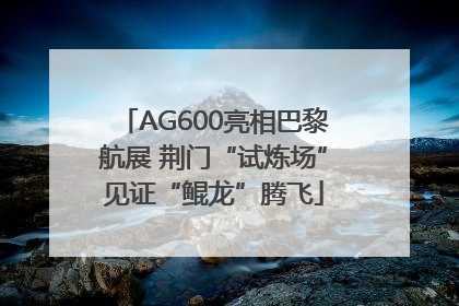 AG600亮相巴黎航展 荆门“试炼场”见证“鲲龙”腾飞