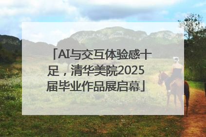 AI与交互体验感十足，清华美院2025届毕业作品展启幕