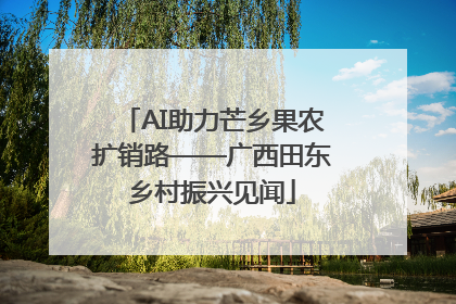 AI助力芒乡果农扩销路——广西田东乡村振兴见闻